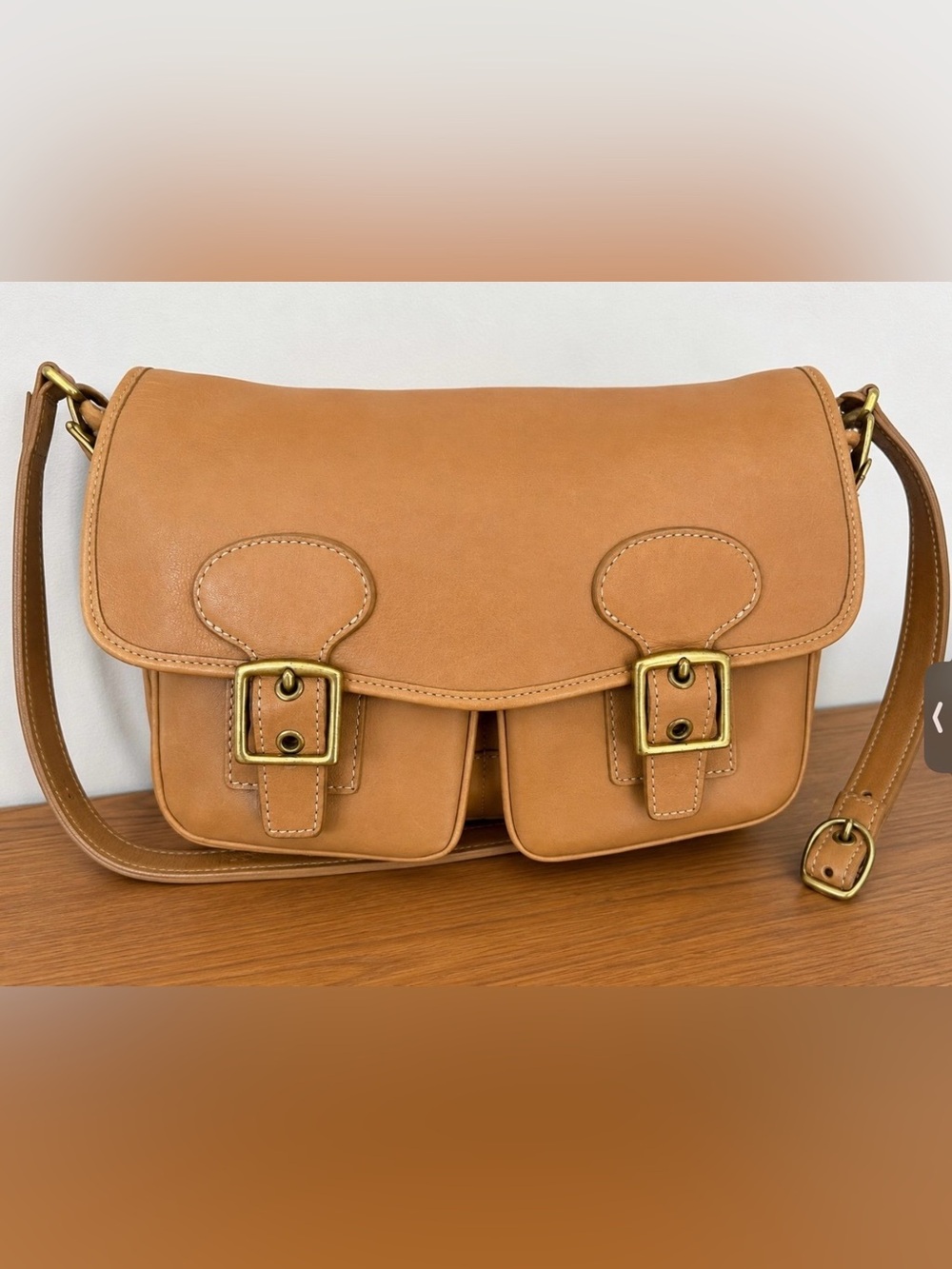 Coach Vintage Legacy Field Messenger Bag British Tan Leather Crossbody